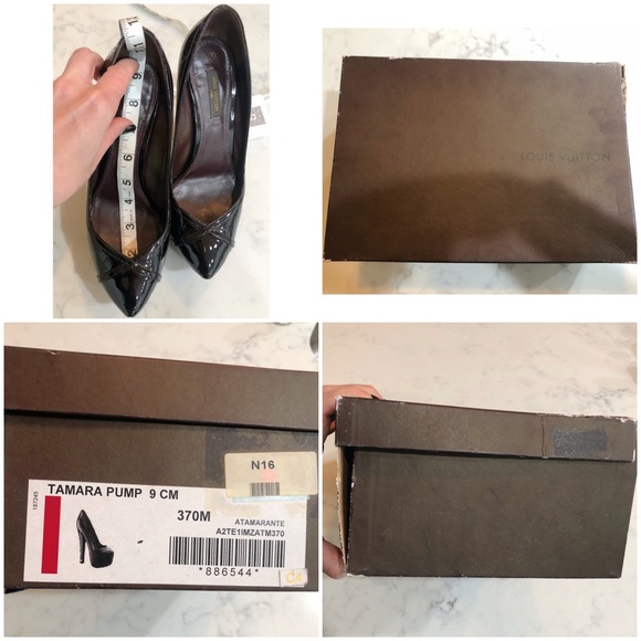 💕Authentic Louis Vuitton Black Monogram Vernis Tamara Pump💕 - Picture 14 of 15